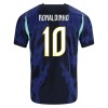 Jalkapallo Peliasut Brasilia Ronaldinho 10 Vieras Pelipaita MM-kisat 2026 Lyhythihainen