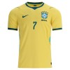 Jalkapallo Peliasut Brasilia Vini JR. 7 Lasten Koti Pelipaita MM-kisat 2026 Lyhythihainen