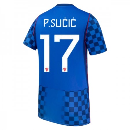 Jalkapallo Peliasut Kroatia P. Sucic 17 Vieras Pelipaita MM-kisat 2026 Lyhythihainen Jalkapallo Peliasut Kroatia P. Sucic 17 Vieras Pelipaita MM-kisat 2026 Lyhythihainen