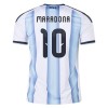 Jalkapallo Peliasut Argentiina Maradona 10 Koti Pelipaita MM-kisat 2026 Lyhythihainen