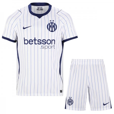 Jalkapallo Peliasut Inter Milan Lasten Vieras Pelipaita 2026-27 Lyhythihainen Jalkapallo Peliasut Inter Milan Lasten Vieras Pelipaita 2026-27 Lyhythihainen