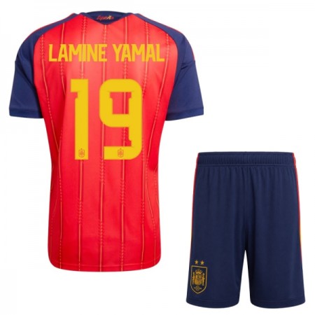 Jalkapallo Peliasut Espanja 2 Stars Lamine Yamal 19 Lasten Koti Pelipaita MM-kisat 2026 Lyhythihainen