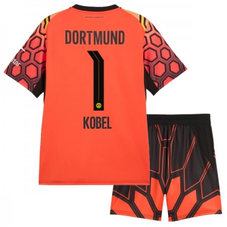 Jalkapallo Peliasut Borussia Dortmund Kobel 1 Maalivahti Lasten Koti Pelipaita 2026-27 Oranssi Lyhythihainen