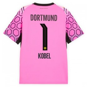 Jalkapallo Peliasut Borussia Dortmund Kobel 1 Maalivahti Vieras Pelipaita 2026-27 Pinkki Lyhythihainen