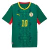 Jalkapallo Peliasut Senegal Mane 10 Vieras Pelipaita MM-kisat 2026 Lyhythihainen