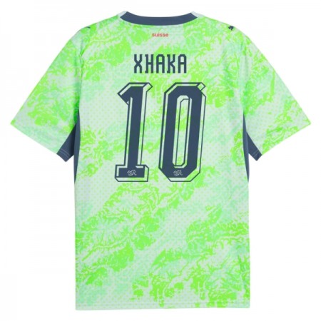 Jalkapallo Peliasut Sveitsi Granit Xhaka 10 Vieras Pelipaita MM-kisat 2026 Lyhythihainen