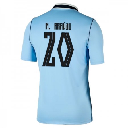 Jalkapallo Peliasut Uruguay Maximiliano Araujo 20 Koti Pelipaita MM-kisat 2026 Lyhythihainen Jalkapallo Peliasut Uruguay Maximiliano Araujo 20 Koti Pelipaita MM-kisat 2026 Lyhythihainen