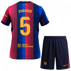 Jalkapallo Peliasut FC Barcelona Cubarsi 5 Lasten Koti Pelipaita 2026-27 Lyhythihainen