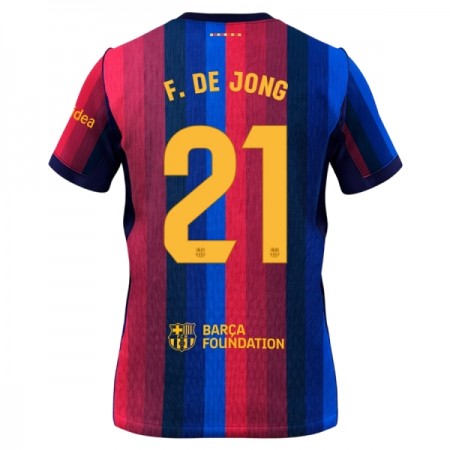 Jalkapallo Peliasut FC Barcelona Frenkie de Jong 21 Koti Pelipaita 2026-27 Lyhythihainen