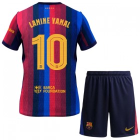 Jalkapallo Peliasut FC Barcelona Lamine Yamal 10 Lasten Koti Pelipaita 2026-27 Lyhythihainen