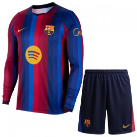Jalkapallo Peliasut FC Barcelona Lasten Koti Pelipaita 2026-27 Pitkähihainen