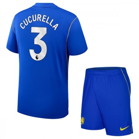 Jalkapallo Peliasut Chelsea Cucurella 3 Lasten Koti Pelipaita 2026-27 Lyhythihainen