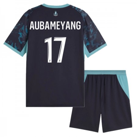 Jalkapallo Peliasut Olympique de Marseille Aubameyang 17 Lasten Vieras Pelipaita 2026-27 Lyhythihainen