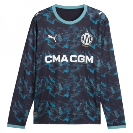 Jalkapallo Peliasut Olympique de Marseille Vieras Pelipaita 2026-27 Pitkähihainen