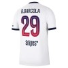 Jalkapallo Peliasut Paris Saint-Germain Bradley Barcola 29 Vieras Pelipaita 2026-27 Lyhythihainen