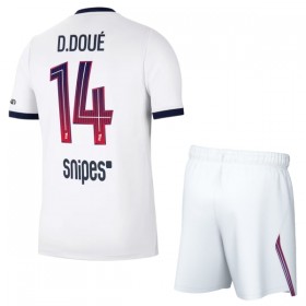 Jalkapallo Peliasut Paris Saint-Germain Desire Doue 14 Lasten Vieras Pelipaita 2026-27 Lyhythihainen