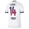 Jalkapallo Peliasut Paris Saint-Germain Desire Doue 14 Vieras Pelipaita 2026-27 Lyhythihainen