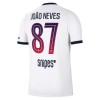 Jalkapallo Peliasut Paris Saint-Germain Joao Neves 87 Vieras Pelipaita 2026-27 Lyhythihainen