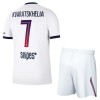 Jalkapallo Peliasut Paris Saint-Germain Kvaratskhelia 7 Lasten Vieras Pelipaita 2026-27 Lyhythihainen