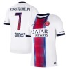 Jalkapallo Peliasut Paris Saint-Germain Kvaratskhelia 7 Vieras Pelipaita 2026-27 Lyhythihainen