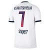 Jalkapallo Peliasut Paris Saint-Germain Kvaratskhelia 7 Vieras Pelipaita 2026-27 Lyhythihainen