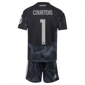 Jalkapallo Peliasut Real Madrid Courtois 1 Maalivahti Lasten Koti Pelipaita 2026-27 Lyhythihainen