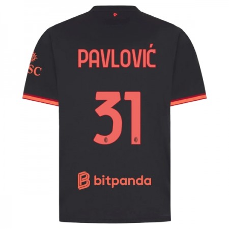 Jalkapallo Peliasut AC Milan Pavlovic 31 Kolmas Pelipaita 2026-27 Lyhythihainen