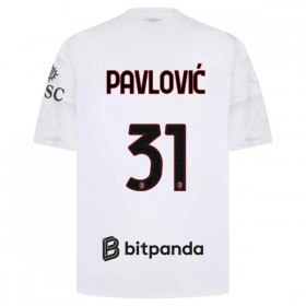 Jalkapallo Peliasut AC Milan Pavlovic 31 Vieras Pelipaita 2026-27 Lyhythihainen