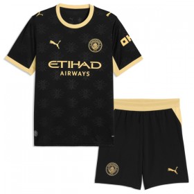 Jalkapallo Peliasut Manchester City Lasten Vieras Pelipaita 2026-27 Lyhythihainen