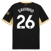 Jalkapallo Peliasut Manchester City Savinho 26 Vieras Pelipaita 2026-27 Lyhythihainen Jalkapallo Peliasut Manchester City Savinho 26 Vieras Pelipaita 2026-27 Lyhythihainen