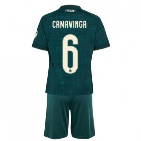 Jalkapallo Peliasut Real Madrid Camavinga 6 Lasten Vieras Pelipaita 2026-27 Lyhythihainen