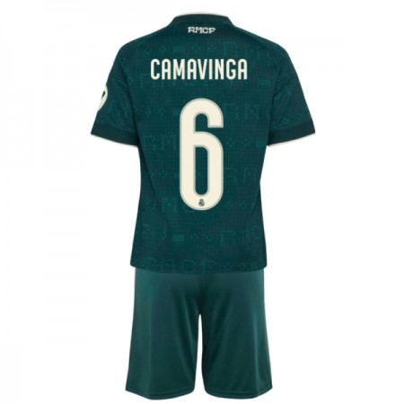 Jalkapallo Peliasut Real Madrid Camavinga 6 Lasten Vieras Pelipaita 2026-27 Lyhythihainen