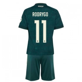 Jalkapallo Peliasut Real Madrid Rodrygo 11 Lasten Vieras Pelipaita 2026-27 Lyhythihainen
