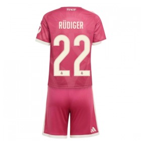 Jalkapallo Peliasut Real Madrid Rudiger 22 Lasten Kolmas Pelipaita 2026-27 Lyhythihainen