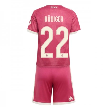 Jalkapallo Peliasut Real Madrid Rudiger 22 Lasten Kolmas Pelipaita 2026-27 Lyhythihainen Jalkapallo Peliasut Real Madrid Rudiger 22 Lasten Kolmas Pelipaita 2026-27 Lyhythihainen