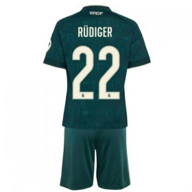 Jalkapallo Peliasut Real Madrid Rudiger 22 Lasten Vieras Pelipaita 2026-27 Lyhythihainen
