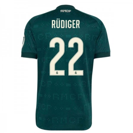 Jalkapallo Peliasut Real Madrid Rudiger 22 Vieras Pelipaita 2026-27 Lyhythihainen