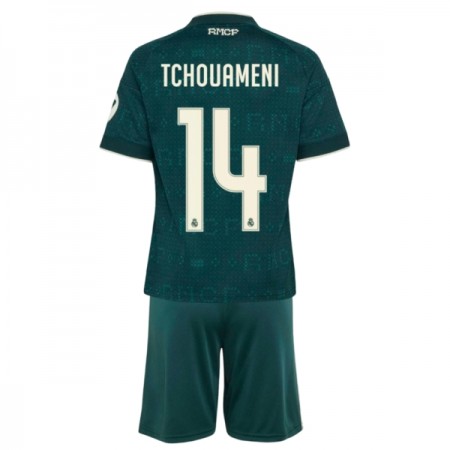 Jalkapallo Peliasut Real Madrid Tchouameni 14 Lasten Vieras Pelipaita 2026-27 Lyhythihainen Jalkapallo Peliasut Real Madrid Tchouameni 14 Lasten Vieras Pelipaita 2026-27 Lyhythihainen