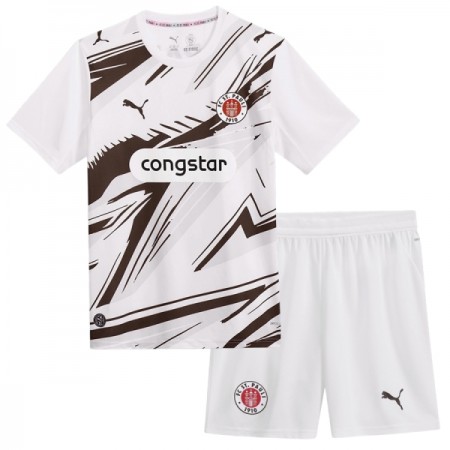 Jalkapallo Peliasut St Pauli Lasten Vieras Pelipaita 2026-27 Lyhythihainen
