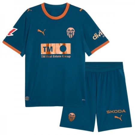 Jalkapallo Peliasut Valencia CF Lasten Vieras Pelipaita 2026-27 Lyhythihainen Jalkapallo Peliasut Valencia CF Lasten Vieras Pelipaita 2026-27 Lyhythihainen