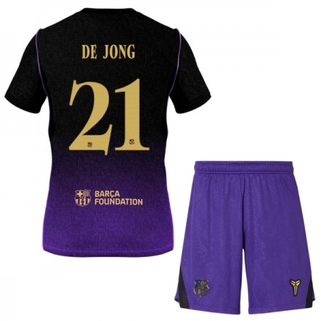 Jalkapallo Peliasut FC Barcelona Frenkie de Jong 21 Lasten Vieras Pelipaita 2026-27 Lyhythihainen