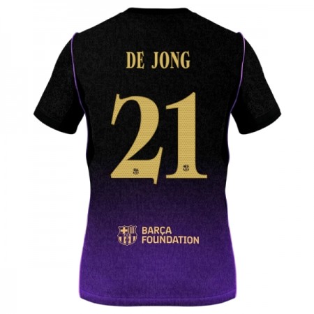 Jalkapallo Peliasut FC Barcelona Frenkie de Jong 21 Vieras Pelipaita 2026-27 Lyhythihainen