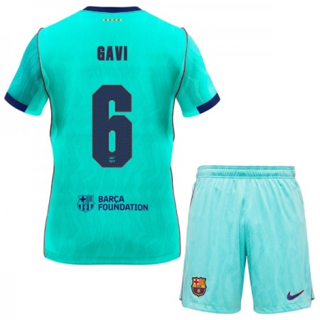 Jalkapallo Peliasut FC Barcelona Gavi 6 Lasten Kolmas Pelipaita 2026-27 Lyhythihainen