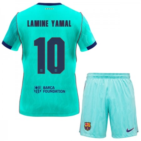 Jalkapallo Peliasut FC Barcelona Lamine Yamal 10 Lasten Kolmas Pelipaita 2026-27 Lyhythihainen
