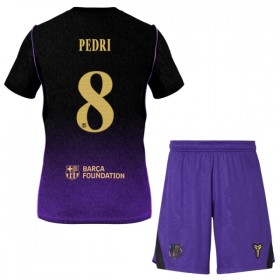 Jalkapallo Peliasut FC Barcelona Pedri 8 Lasten Vieras Pelipaita 2026-27 Lyhythihainen