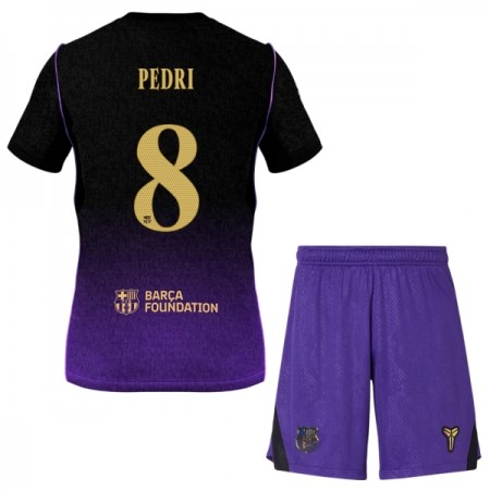 Jalkapallo Peliasut FC Barcelona Pedri 8 Lasten Vieras Pelipaita 2026-27 Lyhythihainen