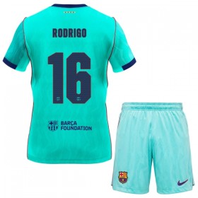 Jalkapallo Peliasut FC Barcelona Rodrigo 16 Lasten Kolmas Pelipaita 2026-27 Lyhythihainen