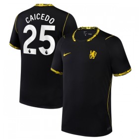 Jalkapallo Peliasut Chelsea Caicedo 25 Vieras Pelipaita 2026-27 Lyhythihainen
