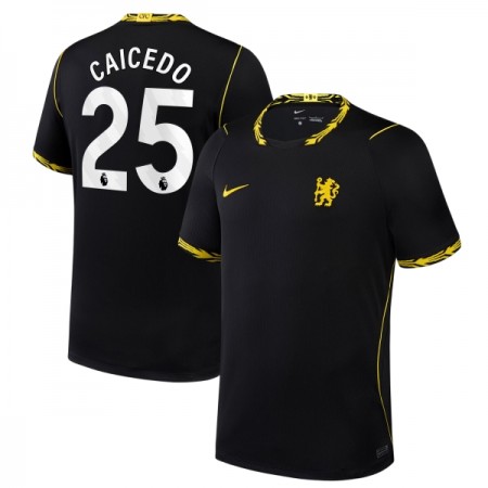 Jalkapallo Peliasut Chelsea Caicedo 25 Vieras Pelipaita 2026-27 Lyhythihainen