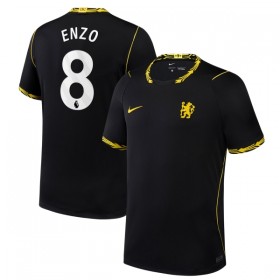 Jalkapallo Peliasut Chelsea Enzo 8 Vieras Pelipaita 2026-27 Lyhythihainen